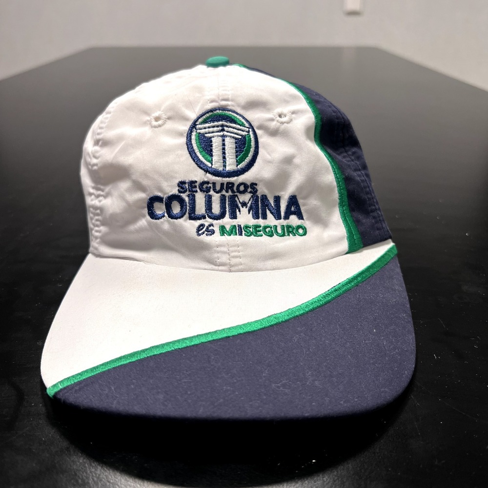 Columbia Hat Cap Strap Back Baseball Ball Cap Blue White Green Light Adjustable
